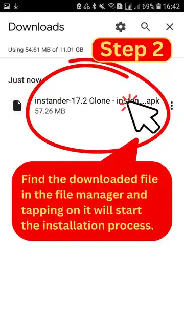 How to download and install instander APK 2